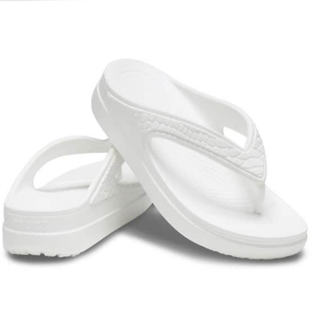 Women's Crocs Sloane Snake wedge Flip flops size 8